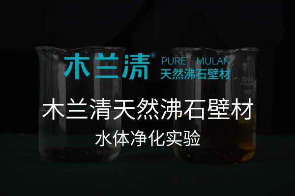 木兰清天然沸石壁材水体净化实验